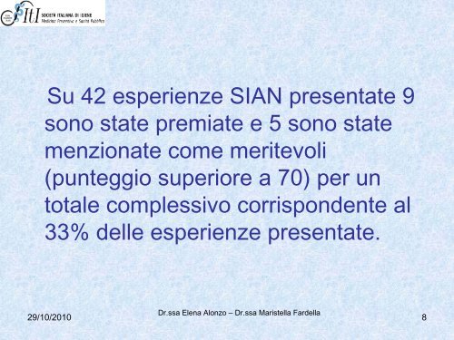 La prevenzione dell'obesitÃ . Buone pratiche a livello ... - CCM Network