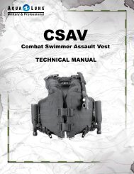Combat Swimmer Assault Vest teChniCAl mAnuAl - Aqua Lung