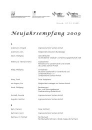Neujahrsempfang 2009 - Verband der Wohnungswirtschaft Sachsen ...