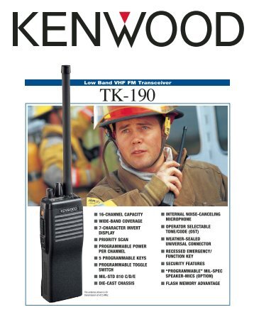 TK-190 Sales Brochure - The Repeater Builder's Technical ...