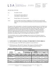 Errata Memorandum for the Supplement to the Natural Environment ...