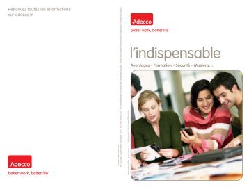 l'indispensable - Adecco