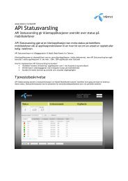 API Statusvarsling - Telenor
