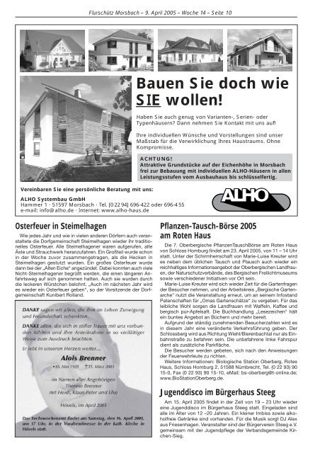 Alten- u. Pflegeheim Creuels - Gemeinde Morsbach