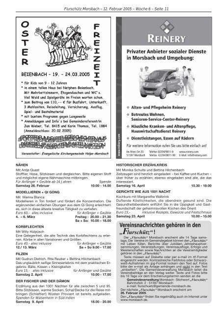 88. Ausgabe vom 12.02.2005 - Gemeinde Morsbach