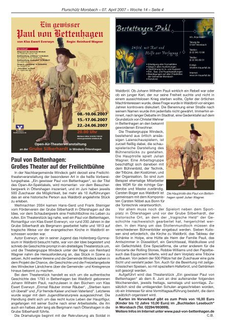 Ausgabe 142 vom 07.04.2007 - Gemeinde Morsbach