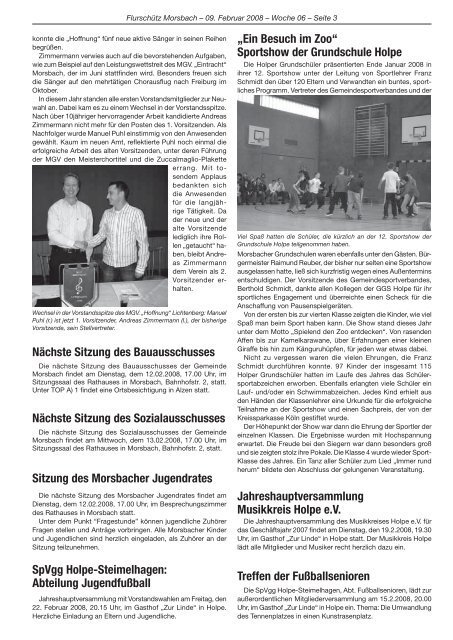 Ausgabe 163 vom 09.02.2008 - Gemeinde Morsbach