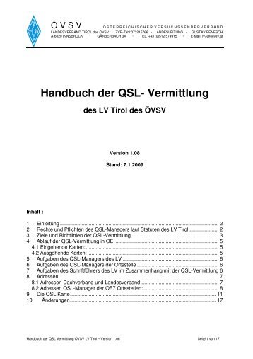 Handbuch der QSL Vermittlung V1.08.pdf - ADL701