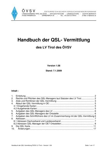 Handbuch der QSL Vermittlung V1.08.pdf - ADL701