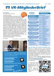 Mitgliederbrief 01 / 2013 - Volks