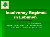 Insolvency Regimes in Lebanon - Hawkamah, the Institute for ...