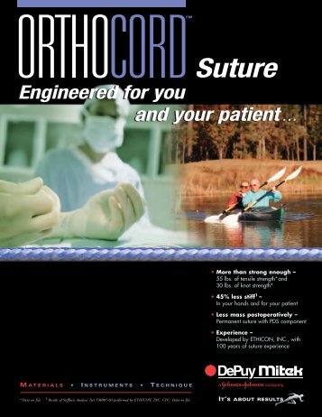 Orthocord Suture, Mitek - ShoulderDoc.co.uk