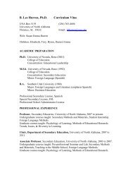 B. Lee Hurren, Ph.D. Curriculum Vitae - University of South Carolina ...