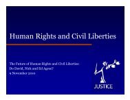 Human Rights and Civil Liberties - presentation - Justice