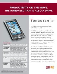 Tungsten T5 User Guide - Pocket PC Central