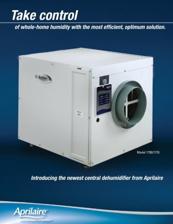 Aprilaire 1750/1770 Dehumidifier