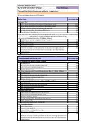 Burial and Cremation Charges - Palmerston North City Council