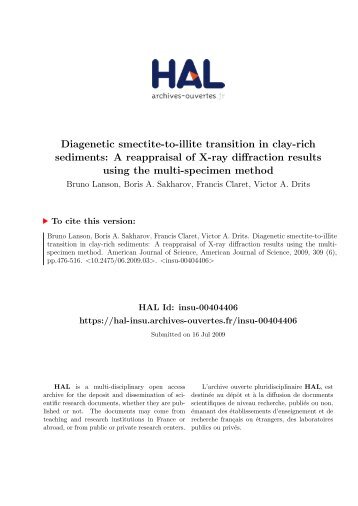 Diagenetic smectite-to-illite transition in clay-rich sediments: A ...