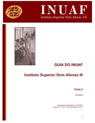 GUIA DO INUAF Instituto Superior Dom Afonso III Parte 2