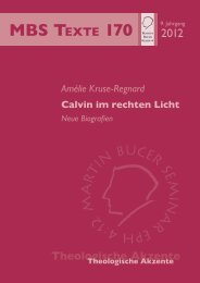 Calvin im rechten Licht - Martin Bucer Seminar
