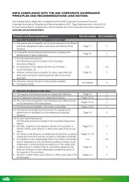 How nib applies the ASX Corporate Governance Principles and ...