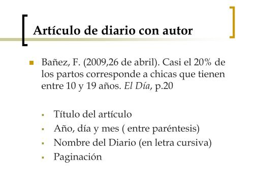 Citas y referencias bibliogrÃ¡ficas - Facultad de Trabajo Social