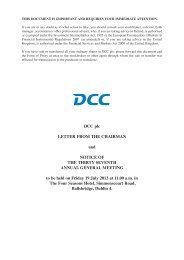 Letter from the Chairman and Notice of Annual General ... - DCC plc