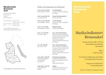 Programm MSK Uit 08 - Musikschule Knonaueramt