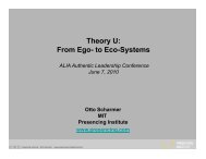 Theory U: From Ego- to Eco-Systems - Otto Scharmer