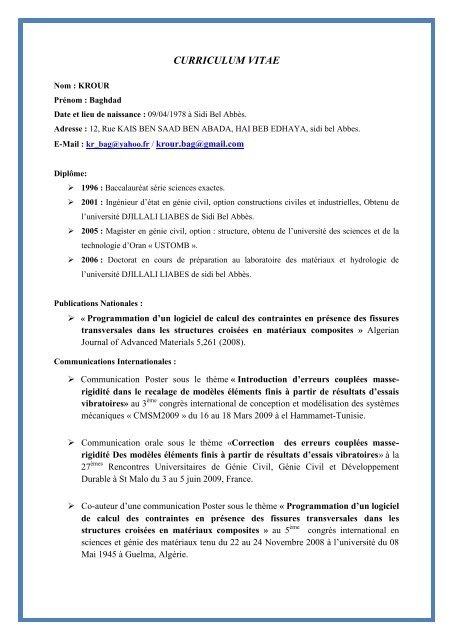 rencontres universitaires de génie civil 2006