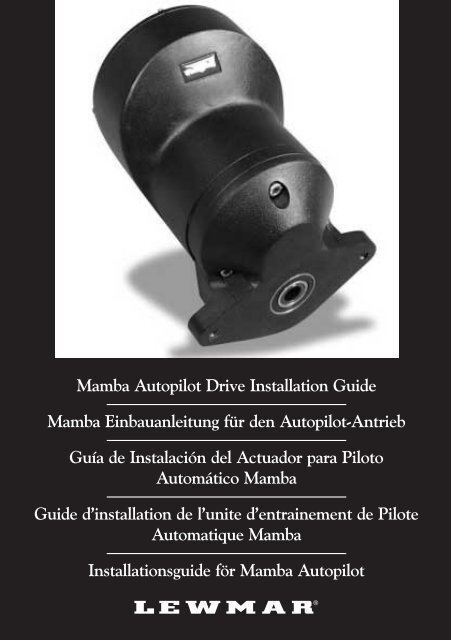 Mamba Autopilot Drive Installation Guide Mamba ... - Lewmar