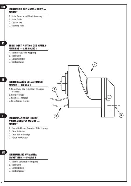 Mamba Autopilot Drive Installation Guide Mamba ... - Lewmar