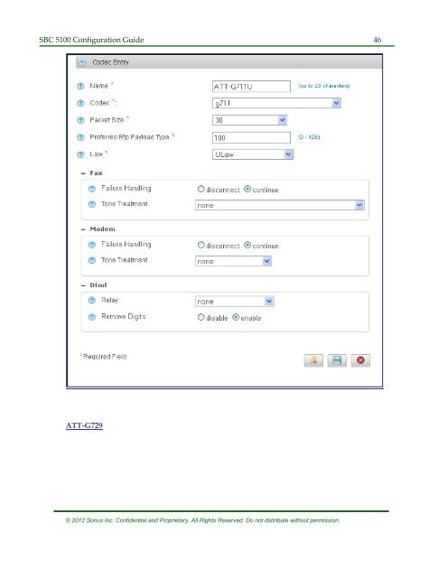 SBC 5100 Configuration Guide - Sonus Networks