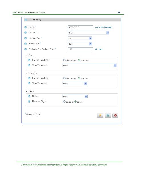 SBC 5100 Configuration Guide - Sonus Networks