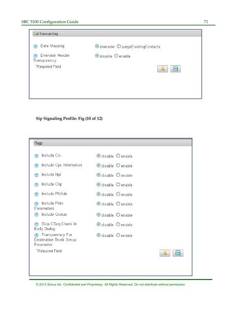 SBC 5100 Configuration Guide - Sonus Networks