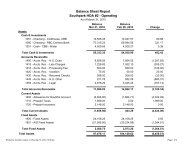 Balance Sheet Report Southpark HOA #2 ... - Southpark HOA II
