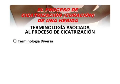 EL PROCESO DE CURACIÃN DE UNA HERIDA - Saludmed