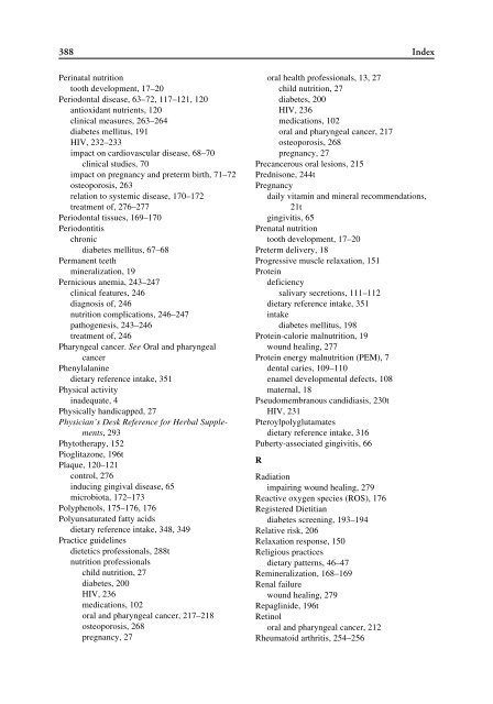 Nutrition and Oral Medicine (Nutrition and Health)