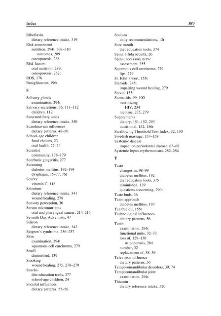 Nutrition and Oral Medicine (Nutrition and Health)