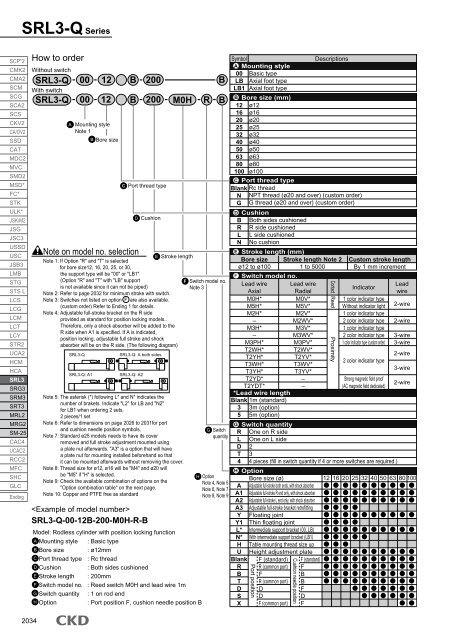 SRL3 Rodless cylinder - CKD