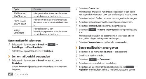 GT-S8500 Gebruiksaanwijzing - Toestelhulp