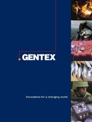 Innovations for a changing world. - Gentex Corporation