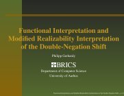 Functional Interpretation and Modified Realizability Interpretation of ...
