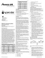 PRONTOÂ® V4 Extraction Catheter Instructions For Use - Vascular ...