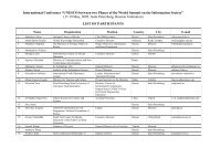 List of Participants - Conferences IFAP