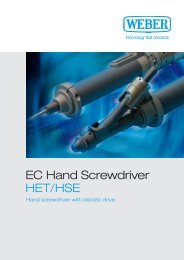 EC Hand Screwdriver HET/HSE - Weber Schraubautomaten