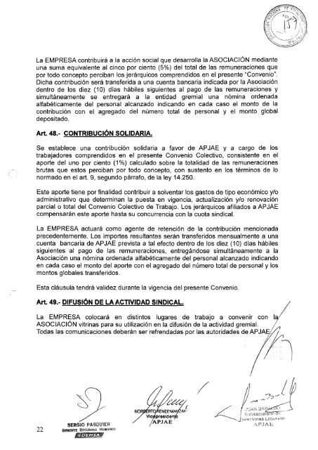 convenio colectivo de trabajo (apjae) (edemsa) - Laboralis