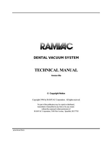RamVac Dental Vacuum Pumps - Medical Gas Experts
