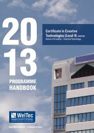 1 programme handbook - Wellington Institute of Technology