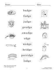 Spelling Worksheets 3-6 Where Are My Animal Friends?